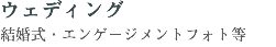 &nbsp;ウェディング 結婚式・エンゲージメントフォト等
