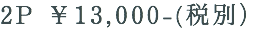 2P ￥13,000-(税別） 